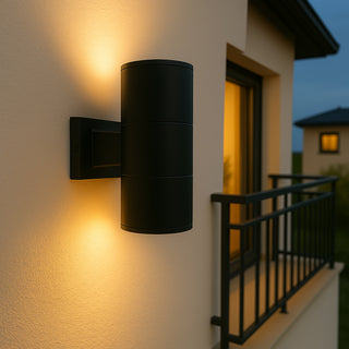 Applique a parete doppia emissione per esterno giardino ip55 2Xgu10