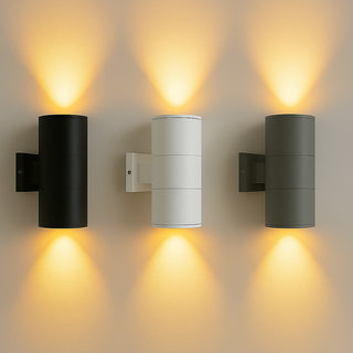 Applique a parete doppia emissione per esterno giardino ip55 2Xgu10