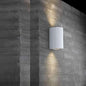 Applique a parete doppia emissione luminosa per esterno balcone terrazzo ip65UP & DOWN 2 portalampada gu10