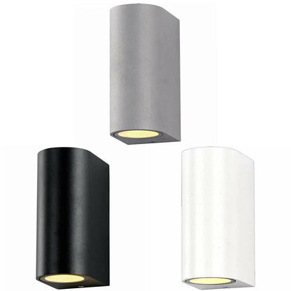 Applique a parete doppia emissione luminosa per esterno balcone terrazzo ip65UP & DOWN 2 portalampada gu10