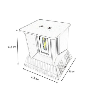 Applique a parete led 22 watt IP65 luce doppia emissione di luce