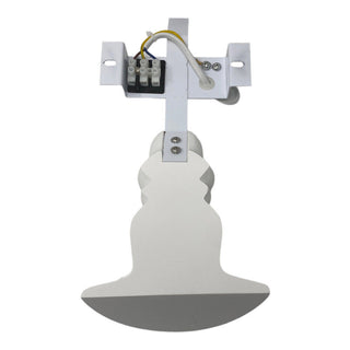 Applique in gesso a forma lume lampada a parete verniciabile E14
