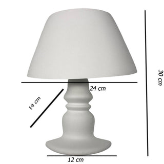 Applique in gesso a forma lume lampada a parete verniciabile E14
