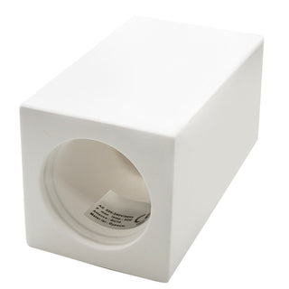 Applique soffitto in gesso verniciabile cilindro o cubo GU10 9x7 cm