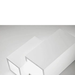 Applique da parete in gesso 2 cubi doppia emissione up e down G9