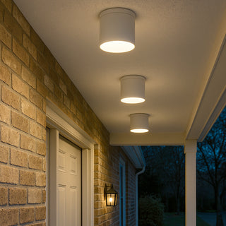 Applique soffitto a cilindro esterno GU10 per balcone terrazzo IP54