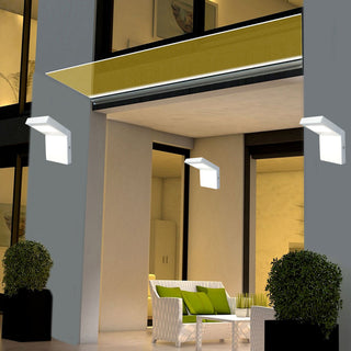 Lampione giardino o applique da parete bianco a LED 10 watt IP54 4000k
