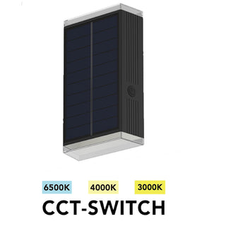 Applique solare 2W doppia emissione di luce tecnologia CCT IP54