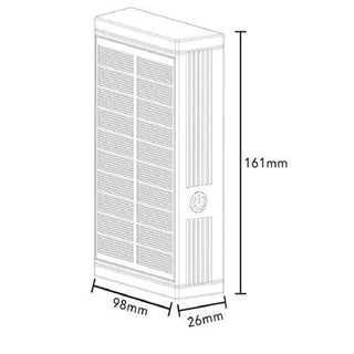 Applique solare 2W doppia emissione di luce tecnologia CCT IP54