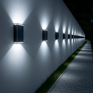 Applique solare 2W doppia emissione di luce tecnologia CCT IP54