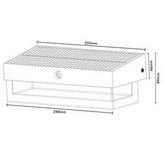 Applique a led solare con sensore movimento 3 modalità luce 6000K IP54