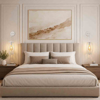 Applique da parete pendente a forma di ovale 3D stile minimal E27