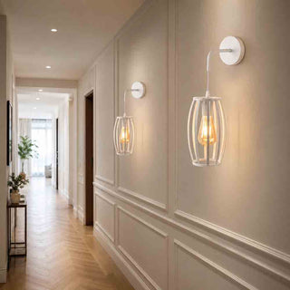 Applique da parete pendente a forma di ovale 3D stile minimal E27