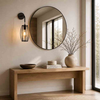 Applique da parete pendente a forma di ovale 3D stile minimal E27