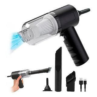 Mini aspirapolvere 2 funzione aspira soffia ricaricabile usb