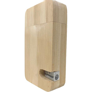 Astuccio legno 12 pastelli colorati temperamatite da decoupage