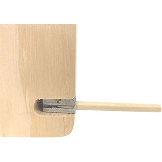 Astuccio legno 12 pastelli colorati temperamatite da decoupage