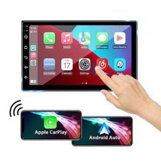 Autoradio 2 DIN Bluetooth 4+32GB CarPlay/Android 7” touchscreen FM/GPS
