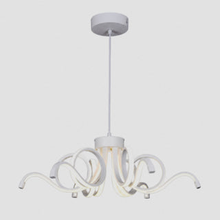 Lampadario LED 54W curvo a fiore 3 colori di luce tecnologia CCT