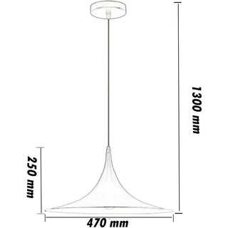 Lampadario contemporaneo nordico in metallo bianco nero attacco E27