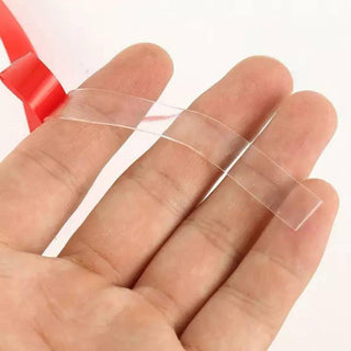 Nastro biadesivo trasparente in acrilico per strisce led 5 m x 1 cm