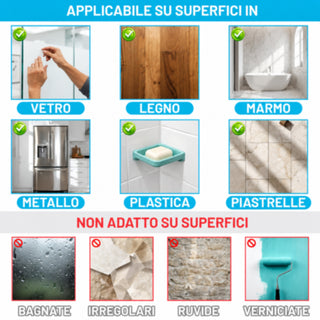 Nastro biadesivo trasparente extra forte rotolo adesivo 3 m x 3 cm