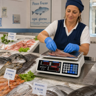 Bilancia digitale 40 kg  6 display per uso domestico e commerciale