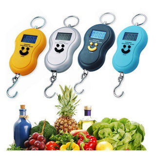 Bilancia portatile LCD con gancio per valige pesa fino a 50 Kg