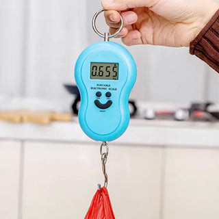 Bilancia portatile LCD con gancio per valige pesa fino a 50 Kg
