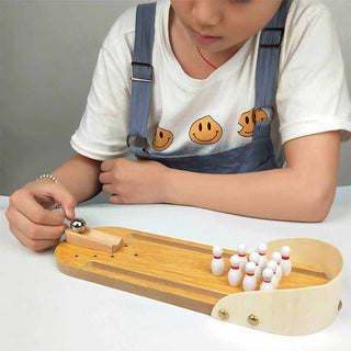 Mini Bowling da tavolo gioco interattivo con birillo palla giocattolo
