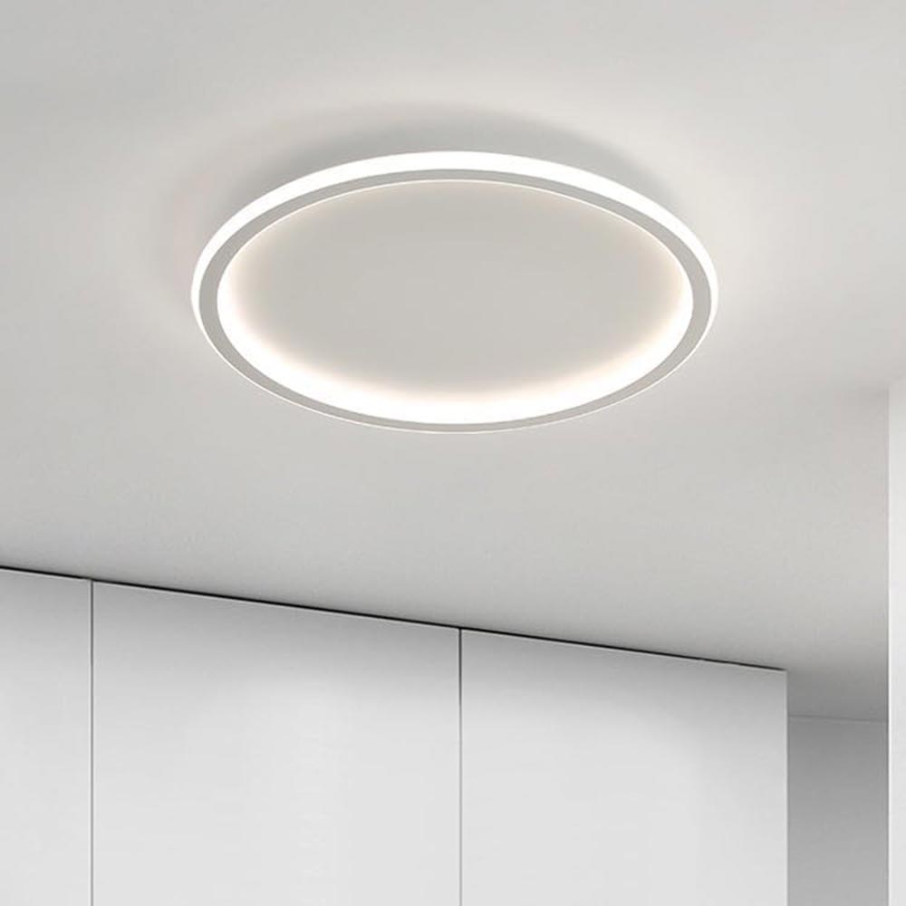 Plafoniera a led da soffitto rotonda 43 watt lampadari a cerchio luce calda 3000k naturale 4000k