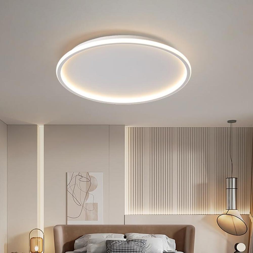 Plafoniera a led da soffitto rotonda 43 watt lampadari a cerchio luce calda 3000k naturale 4000k