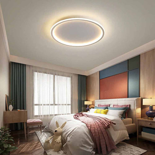 Plafoniera a led da soffitto rotonda 43 watt lampadari a cerchio luce calda 3000k naturale 4000k