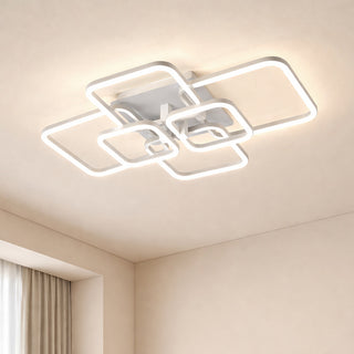 Plafoniera a led 70 watt con 6 quadrati luce 6500k 4000k 3000k CCT