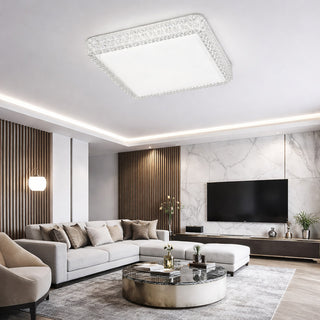 Plafoniera LED quadrata dimmerabile 48 watt CCT fredda naturale calda