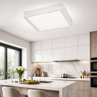 Plafoniera LED quadrata dimmerabile 48 watt CCT fredda naturale calda