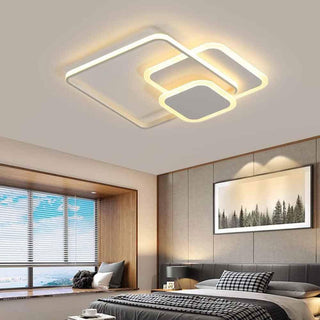 Plafoniera quadrata led 3 colorazione luce 48 watt moderno bianco