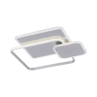 Plafoniera quadrata led 3 colorazione luce 48 watt moderno bianco