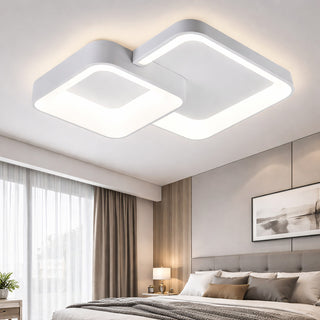 Plafoniera led 58W 2 quadratI bianchi CCT 3 colorazioni 3000k a 6500k