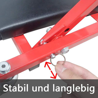 Carrello sabello da officina auto 2in1con ruote girevole a 360°