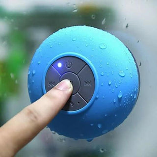 Cassa bluetooth ricaricabile impermeabile con microfono con ventosa