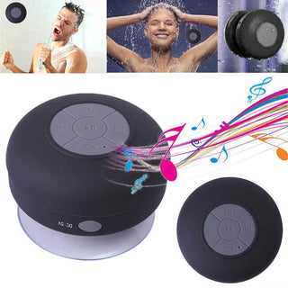 Cassa bluetooth ricaricabile impermeabile con microfono con ventosa