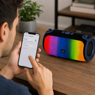 Cassa Bluetooth Portatile 30W RMS LED RGB TWS Radio FM TF/SD USB
