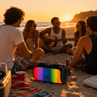 Cassa Bluetooth Portatile 30W RMS LED RGB TWS Radio FM TF/SD USB