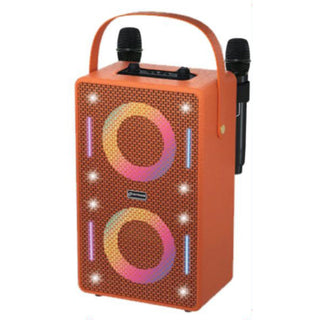 Cassa Bluetooth Karaoke 30W RMS con Luci RGB 2 microfoni ricaaricabile
