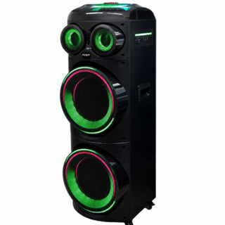 Cassa Bluetooth Karaoke 450W con 2 Microfoni Wireless TWS radio FM SD