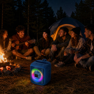 Cassa Bluetooth 20W con luci RGB ricaricabile ingresso SD USB AUX