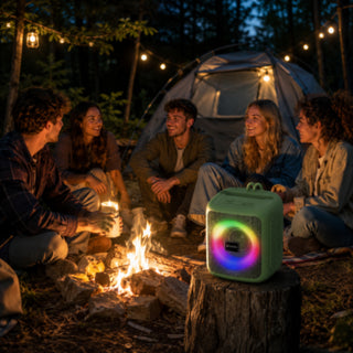 Cassa Bluetooth 20W con luci RGB ricaricabile ingresso SD USB AUX