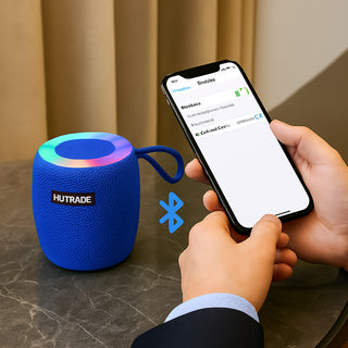 Cassa bluetooth con luci led RGB 15W ricaricabile USB/TF/AUX