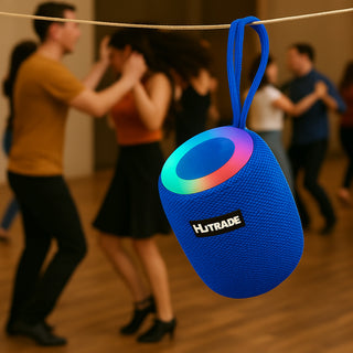 Cassa bluetooth con luci led RGB 15W ricaricabile USB/TF/AUX